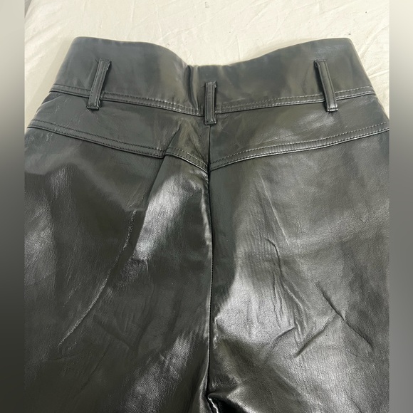 Wilfred Small Black Leather Pants - Picture 4 of 11